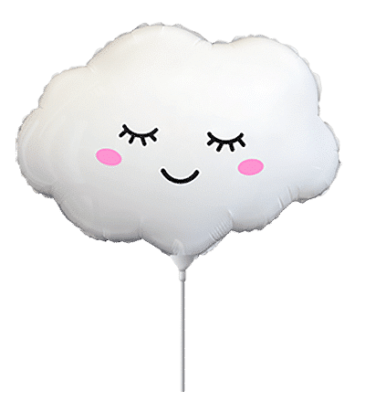 Cloud - Mini 9"/23cm.h x 11"/28cm.w, White