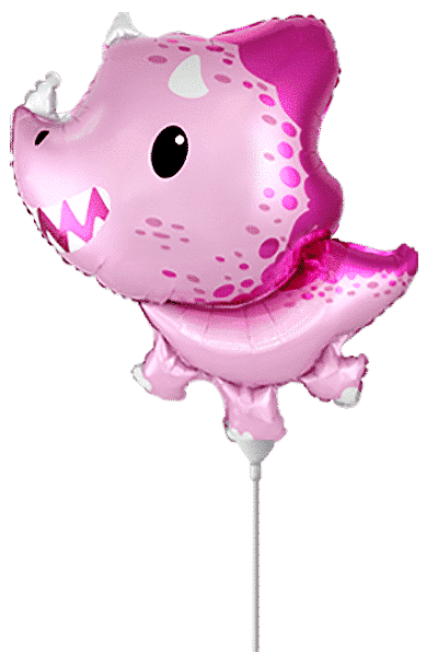 Baby Triceratops - Pink, Mini 12"/32cm.h x 11"/29cm.w