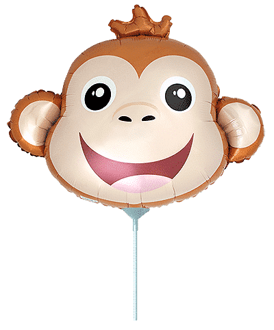 Monkey Head - Mini 9"/24cm.h x 12"/31cm.w
