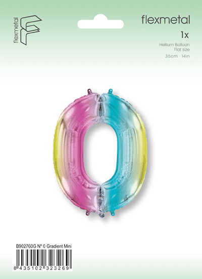 Number 0 Mini - Gradient, Single Pack