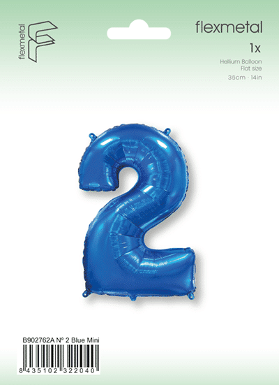 Number 2 Mini - Blue, Single Pack