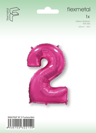 Number 2 Mini - Fuchsia, Single Pack