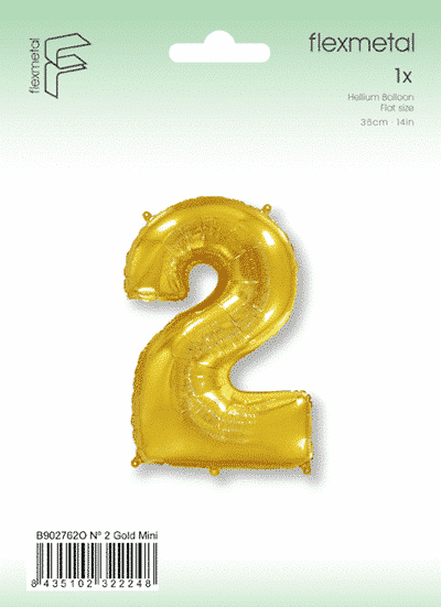 Number 2 Mini - Gold, Single Pack