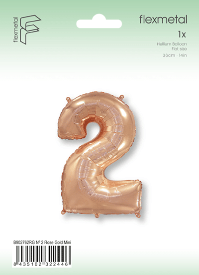 Number 2 Mini - Rose Gold, Single Pack