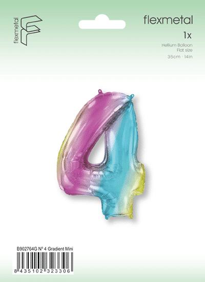 Number 4 Mini - Gradient, Single Pack
