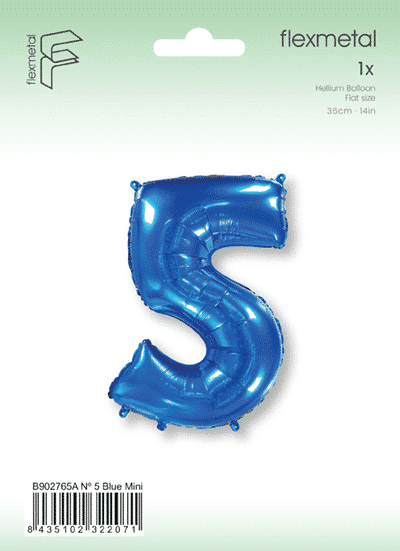 Number 5 Mini - Blue, Single Pack