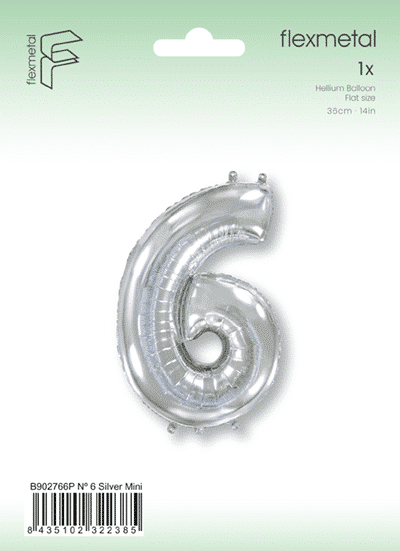 Number 6 Mini - Silver, Single Pack