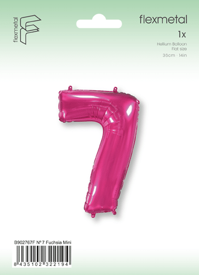 Number 7 Mini - Fuchsia, Single Pack