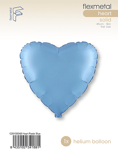 Heart - Single Pack, Pastel Blue