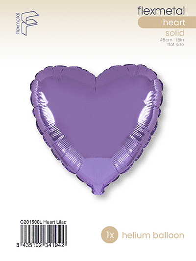 Heart - Single Pack, Lilac