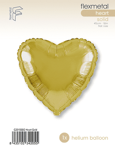 Heart - Single Pack, Gold