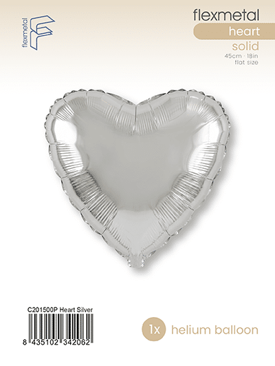 Heart - Single Pack, Silver