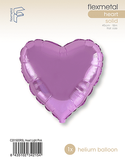 Heart - Single Pack, Light Pink
