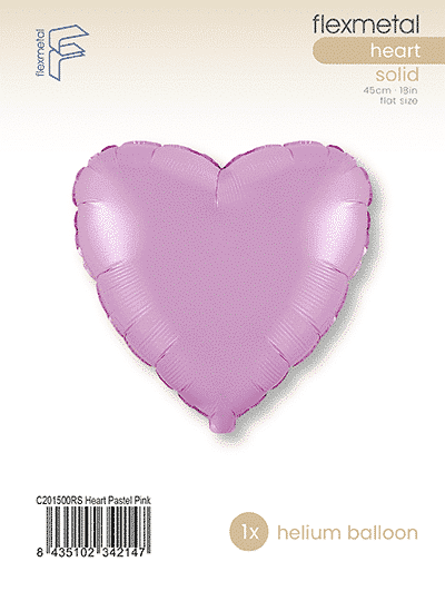 Heart - Single Pack, Pastel Pink