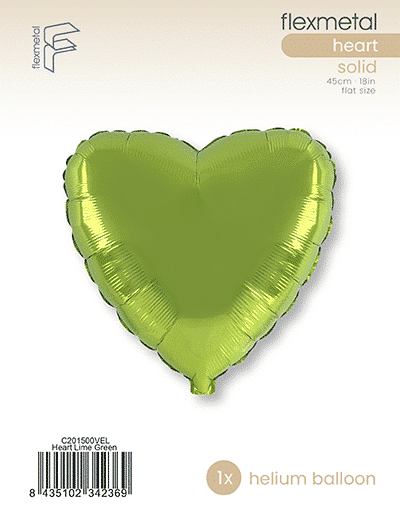 Heart - Single Pack, Lime Green