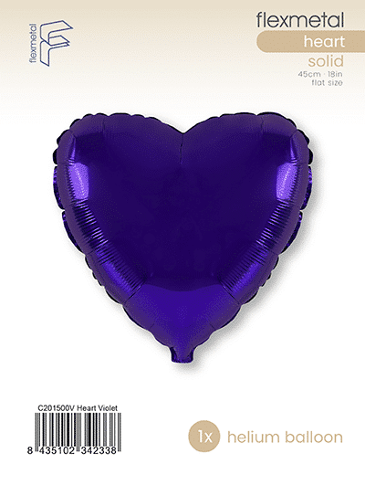 Heart - Single Pack, Violet