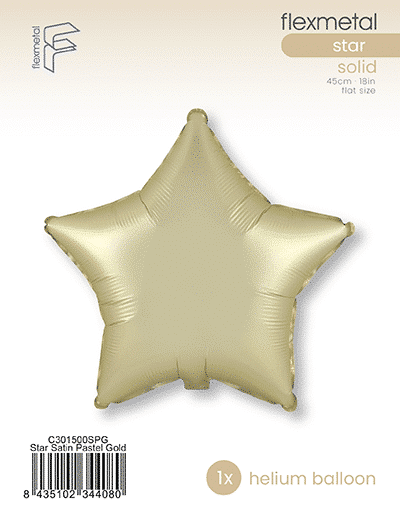 Star Regular - Single Pack, Satin Pastel Gold