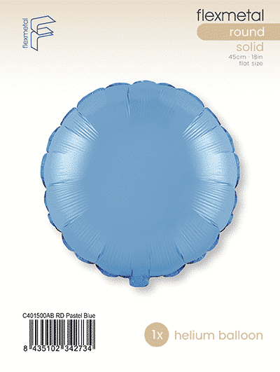 Round - Single Pack, Pastel Blue