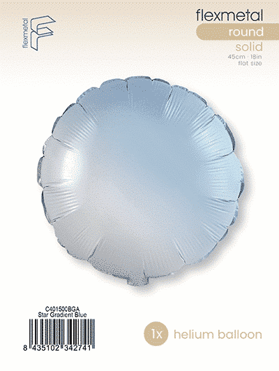 Round - Single Pack, Baby Gradient Blue