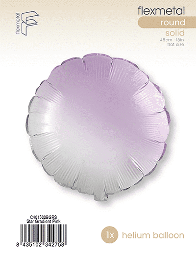 Round - Single Pack, Baby Gradient Pink