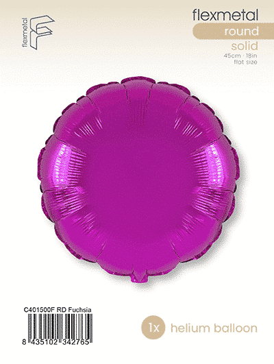 Round - Single Pack, Fuchsia