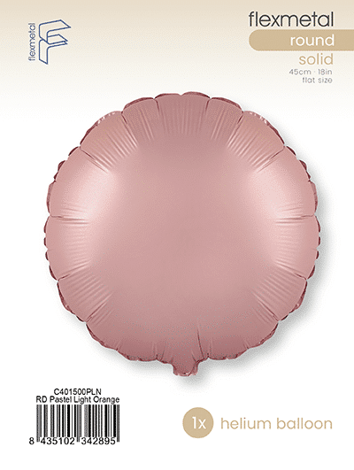 Round - Single Pack, Pastel Light Orange