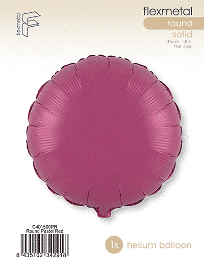 Round - Single Pack, Pastel Red