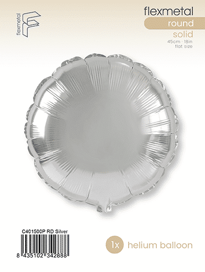 Round - Single Pack, Silver