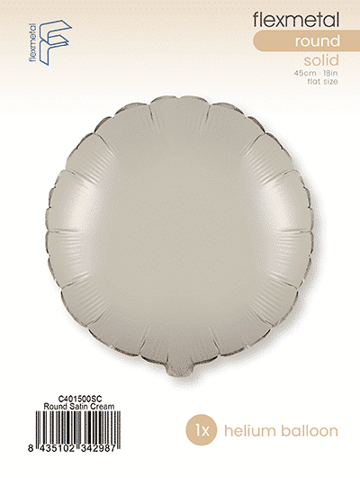 Round - Single Pack, Satin Cream