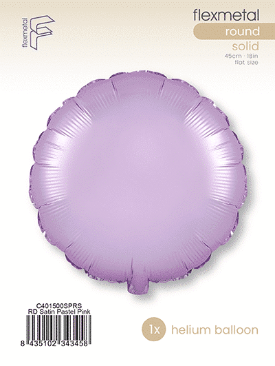 Round - Single Pack, Satin Pastel Pink