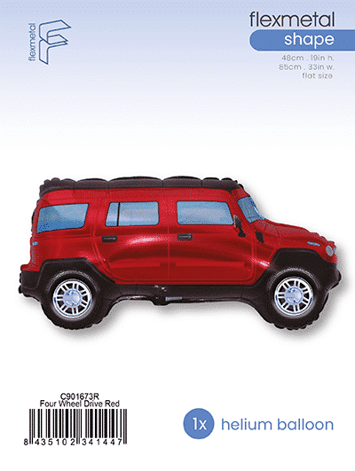 Four Wheel Driver - Red, Single Pack