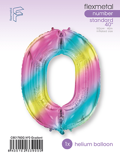 Number 0 - Gradient, Single Pack