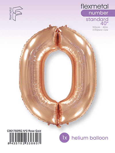 Number 0 - Rose Gold, Single Pack