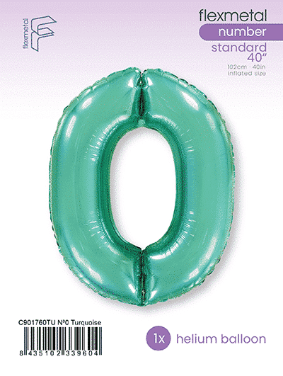 Number 0 - Turquoise, Single Pack