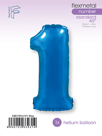 Number 1 - Blue, Single Pack