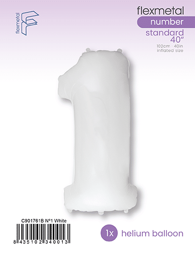 Number 1 - White, Single Pack