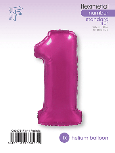Number 1 - Fuchsia, Single Pack