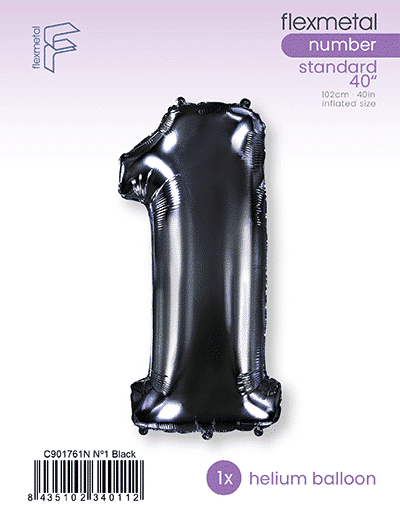 Number 1 - Black, Single Pack