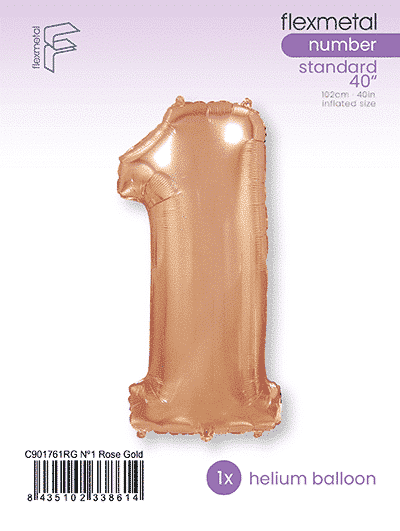 Number 1 - Rose Gold, Single Pack