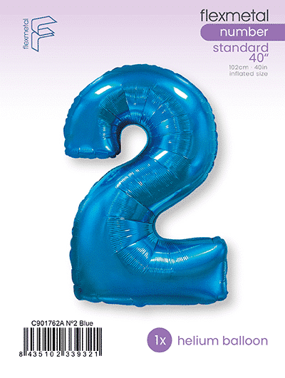 Number 2 - Blue, Single Pack