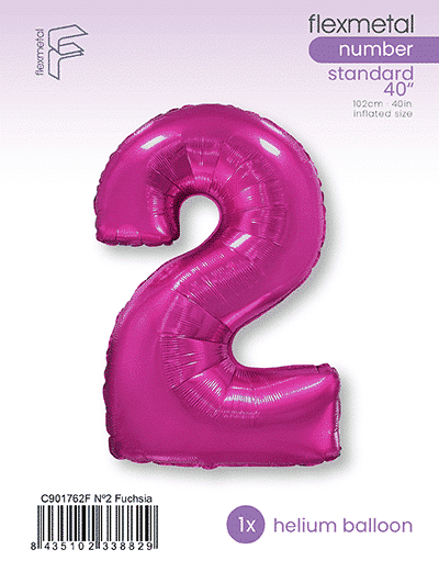 Number 2 - Fuchsia, Single Pack
