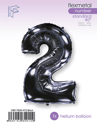 Number 2 - Black, Single Pack