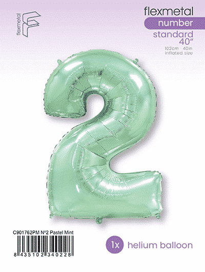 Number 2 - Pastel Mint, Single Pack