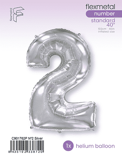 Number 2 - Silver, Single Pack
