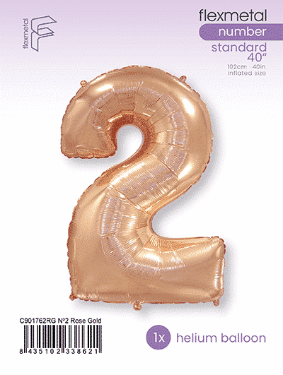 Number 2 - Rose Gold, Single Pack