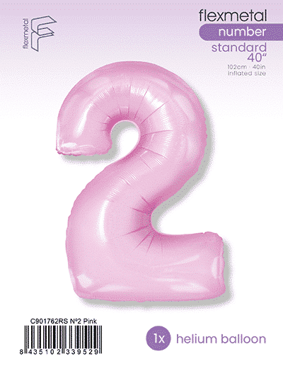 Number 2 - Pink, Single Pack