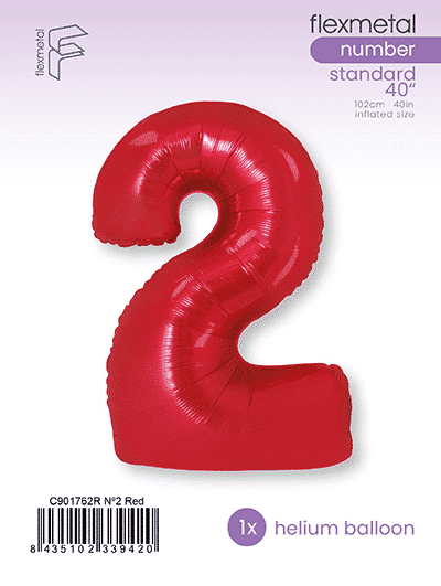 Number 2 - Red, Single Pack