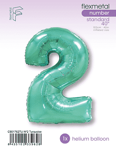 Number 2 - Turquoise, Single Pack