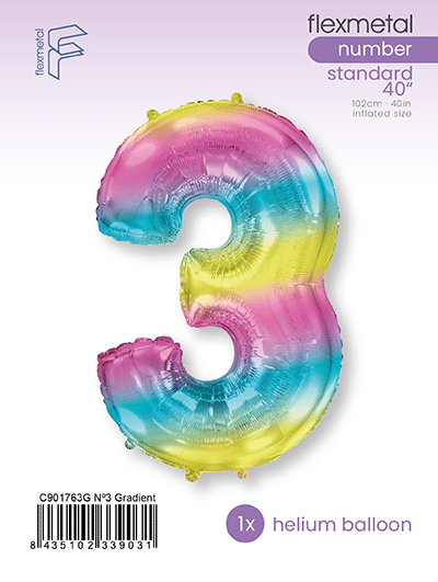 Number 3 - Gradient, Single Pack