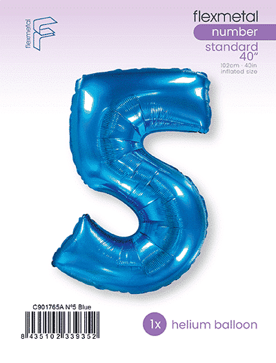 Number 5 - Blue, Single Pack